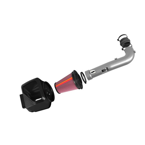 Air Induction System - NextGen - Reusable Oiled Filter - Aluminum - Silver Powder Coat - GM LS-Series - GM Fullsize SUV / Truck 2014-20 - Kit