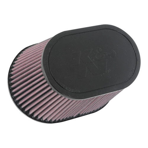 Air Filter Element - Conical - Clamp-on - 7.75 x 5.5 in Base - 6.25 x 4 in Top - 6.25 x 4 in Flange - Reusable Cotton - Red - Universal - Each
