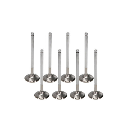 Exhaust Valve - Race Series - 1.500 in Head - 11/32 in Valve Stem - 5.035 in Long - Stainless - Small Block Chevy - Set of 8
