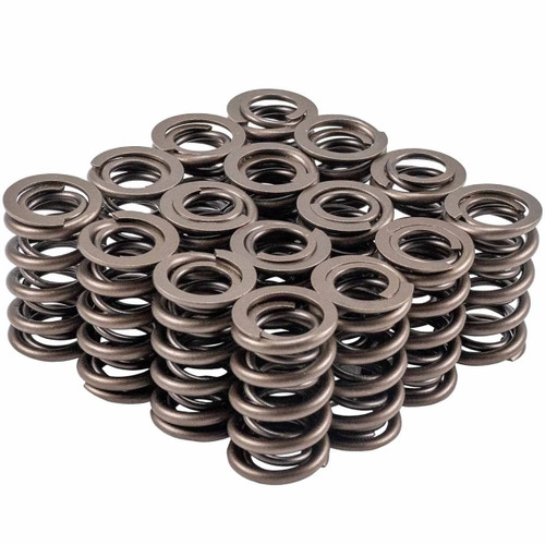 Valve Spring - Dual Spring - 460 lb/in Spring Rate - 1.030 in Coil Bind - 1.338 in OD - Set of 16