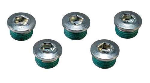 Oil Pressure Relief Valve Plug - 16 mm x 1.5 Thread - Allen Head - Steel - Zinc Oxide - GM LS-Series - Set of 5