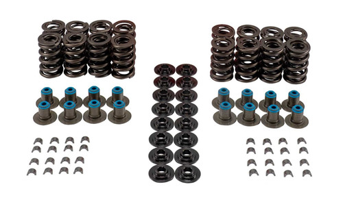 Valve Spring Kit - Dual Spring - 460 lb/in Spring Rate - 1.030 in Coil Bind - 1.346 in OD - Locks / Steel Retainers / Seals - GM LS-Series - Kit