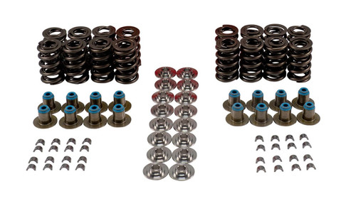 Valve Spring Kit - Dual Spring - 460 lb/in Spring Rate - 1.030 in Coil Bind - 1.346 in OD - Locks / Titanium Retainers / Seals - GM LS-Series - Kit