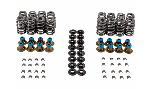 Valve Spring Kit - Beehive - 341 lb/in Spring Rate - 1.125 in Coil Bind - 1.075 in / 1.300 in OD - Locks / Steel Retainers / Seals - GM LS-Series - Kit