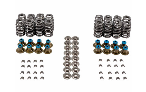 Valve Spring Kit - Beehive - 341 lb/in Spring Rate - 1.125 in Coil Bind - 1.075 in / 1.300 in OD - Locks / Titanium Retainers / Seals - GM LS-Series - Kit