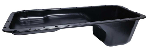 Engine Oil Pan - Stock Replacement - 12 qt - Stock Depth - Steel - Black Powder Coat - Dodge Cummins - 2500 / 3500 - Dodge Ram Fullsize Truck 2003-12 - Each