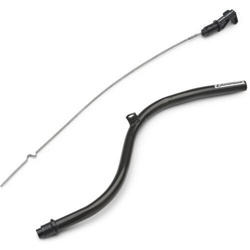 Transmission Dipstick - Locking - Bellhousing Mount - Solid Tube - Steel - Black Powder Coat - Torqueflite 904 - Each