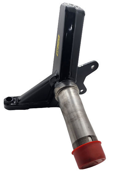 Spindle - Stock Pin Height - 6 Degree - 3-1/2 in Caliper Mount - Driver Side - Steel - Black Powder Coat - Universal - Each