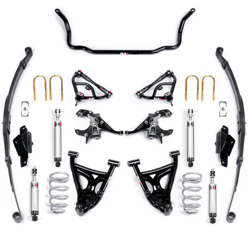 Suspension Handling Kit - Level 2 - Control Arms / Spindles / Springs / Shocks / Sway Bar / U-Bolts - GM Compact Truck 1982-2003 - Kit
