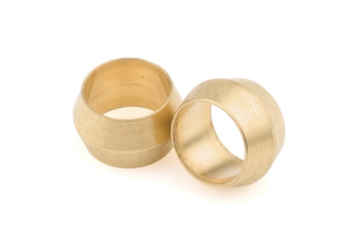 Compression Ferrule - 3000 Series - 5/16 in - Brass - Natural - Redhorse 3000 / 3100 Hardline Adapters - Pair