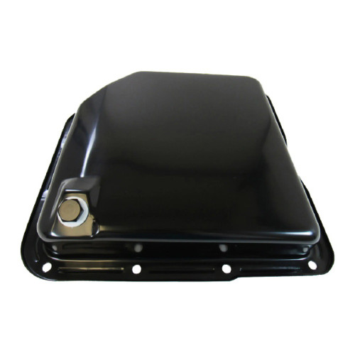 Transmission Pan - Stock Sump - Flat - Steel - Black - TH350 - Each