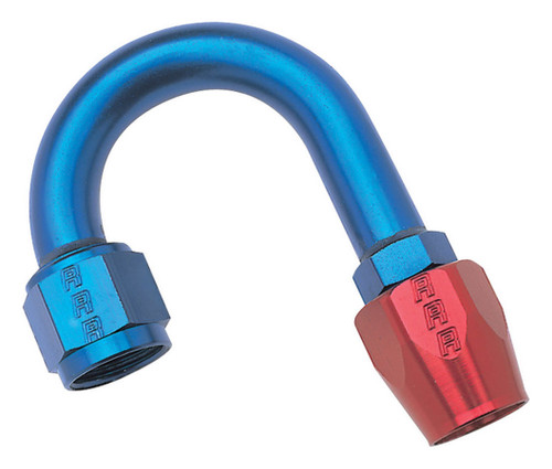 Fitting - Hose End - ProClassic - 180 Degree - 8 AN Hose to 8 AN Female - Aluminum - Blue / Red Anodized - Each