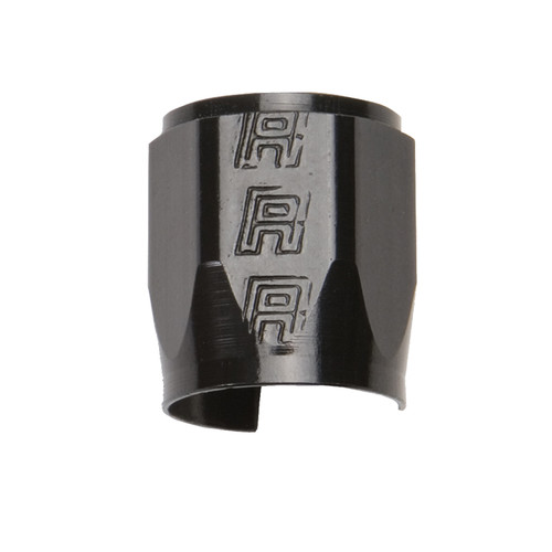 Hose Clamp - Worm Gear - Tube Seal - 8 AN Hose - Hex - Aluminum - Black Anodized - Each