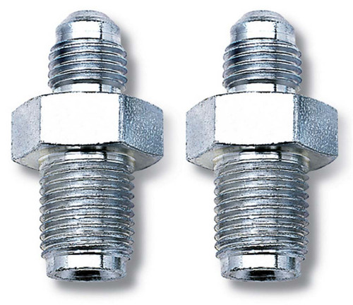 Fitting - Adapter - Straight - 4 AN Male to 7/16-24 in Inverted Flare Male - Steel - Nickel Plated - Pair