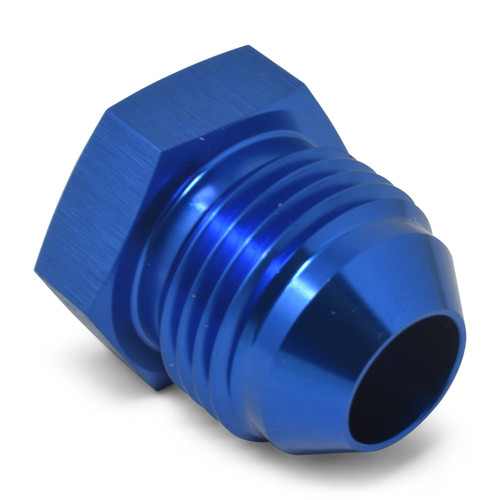 Fitting - Plug - 8 AN - Hex Head - Aluminum - Blue Anodized - Each
