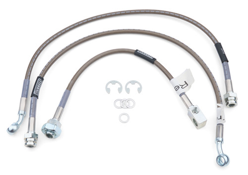 Brake Hose Kit - DOT Approved - Braided Stainless - 4WD - GM Fullsize Truck 1979-87 - Kit