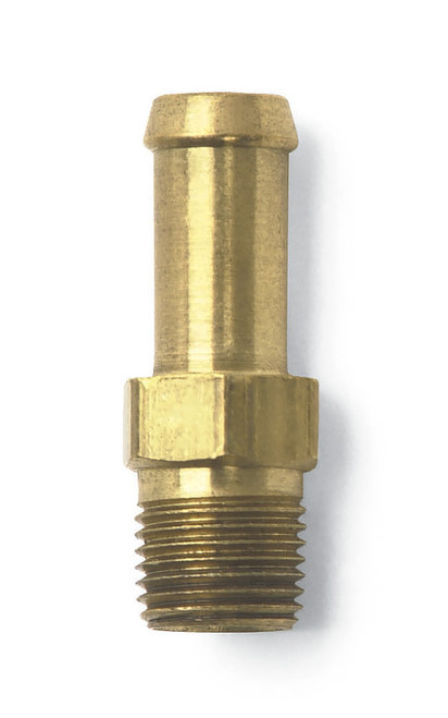 Fitting - Adapter - Straight - 5/16 in Hose Barb to 1/8 in NPT Male - Brass - Natural - Each