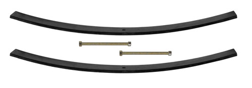 Leaf Spring - Softride - 3.5 in to 4 in Lift - Fitted - Front - Steel - Black Paint - Jeep CJ 1976-86 - Pair