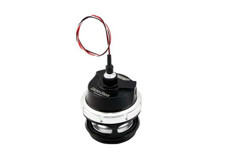 Blow-Off Valve - GenV RacePort - 50 mm Inlet - Clamp / Flange Included - Aluminum - Black / Clear Anodized - Universal - Each
