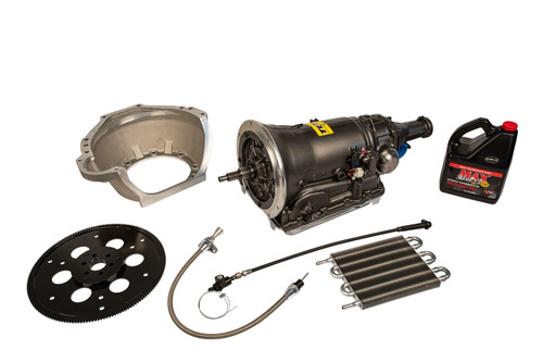 Transmission - 4x - Automatic - Automatic / Manual Constant Pressure Valve Body - Bellhousing / Flexplate Adapter / Dipstick / Transmission Cooler / Transmission Oil - 700R4 - Small Block Ford - Kit