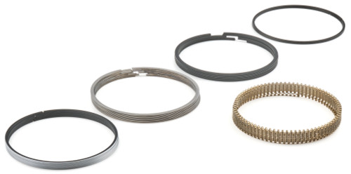 Piston Rings - Classic Steel Advanced Profiling - 4.140 in Bore - File Fit - 0.043 in x 0.043 in x 3.0 mm Thick - Standard Tension - Steel - Chromium Nitride - 8-Cylinder - Kit