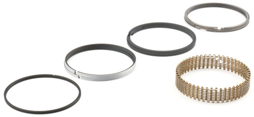 Piston Rings - Maxseal - 4.315 in Bore - File Fit - 0.043 in x 0.043 in x 3/16 in Thick - Low Tension - Steel - Chromium Nitride - 8-Cylinder - Kit