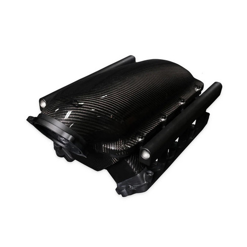 Intake Manifold - Low-Rise - 102.2 mm Throttle Body Flange - Multi Port - Cathedral Port - Fuel Rails Included - Carbon Fiber - Natural - GM LS-Series - Kit
