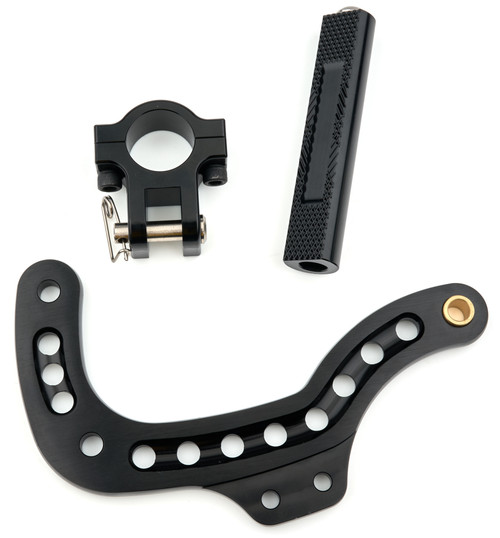 Pedal Assembly - Throttle - Chassis Mount - Aluminum - Black Anodized - Champ Kart - Kit