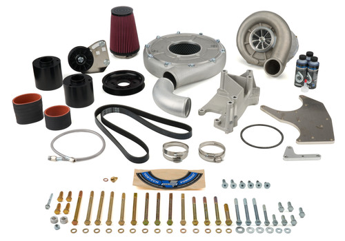 Supercharger System - Centrifugal Style - Natural - Small Block Chevy - Kit
