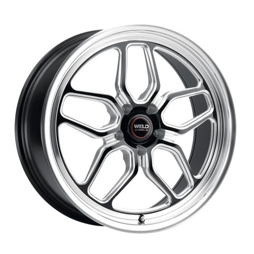 Wheel - Laguna Street - 20 x 10.5 in - 6.250 in Backspace - 5 x 5 in Bolt Pattern - Aluminum - Black Paint / Machined Center - Machined Lip - Each