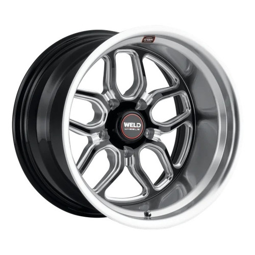 Wheel - Laguna Street - 17 x 11 in - 4.250 in Backspace - 5 x 5 in Bolt Pattern - Aluminum - Black Paint / Machined Center - Machined Lip - Each