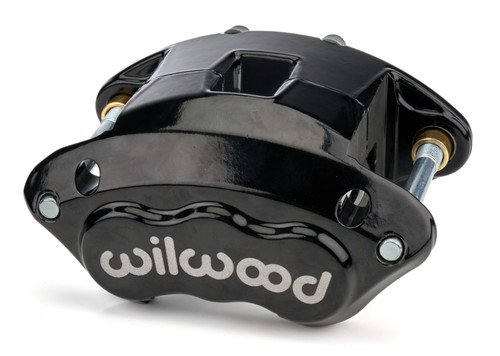 Brake Caliper - D154 - 2 Piston - Aluminum - Black Powder Coat - 12.19 in OD x 1.04 in Thick Rotor - 5.460 in Floating Mount - Each