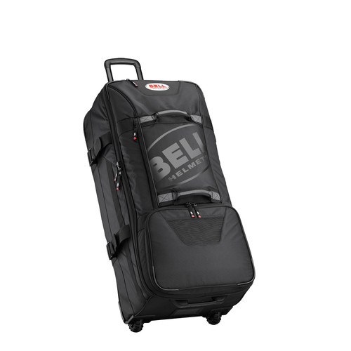 Gear Bag - Trolley Travel Large - 36 in Long x 16.5 in Wide x 14 in Tall - Roller Wheels - Zipper Closure - Retractable Handle - Bell Logo - Nylon - Black - Each
