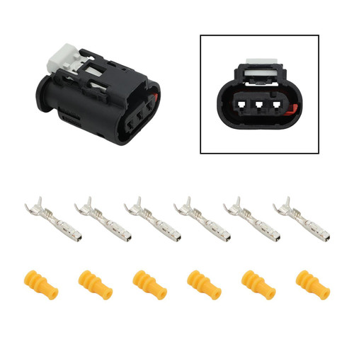Electrical Connector - 3 Pin - Plastic - Black - GM GenV LT-Series - Kit
