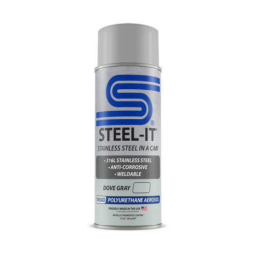 Paint - Stainless Steel in a Can - Urethane - Weldable - Non-Corrosive - Dove Gray - 12 oz Aerosol - Each