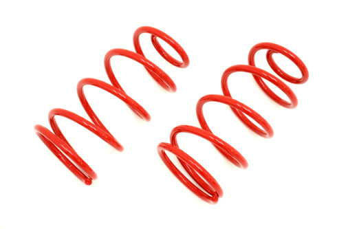 Suspension Spring Kit - 2 in Lowering - Rear - Steel - Red Powder Coat - GM A-Body 1964-66 - Pair
