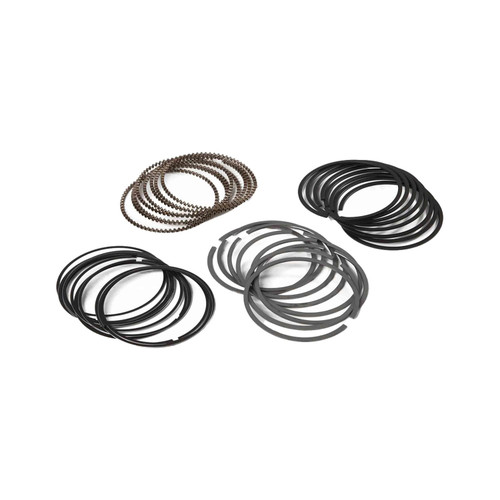 Piston Rings - Pro-Select - 4.600 in Bore - File Fit - 0.043 x 0.043 x 3.0 mm Thick - Standard Tension - Iron - Plasma Moly - 8-Cyinder - Kit