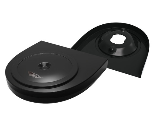 Air Box Base - Cowl Induction - 4-Barrel - 3 Degree Angle - Composite - Black - Each