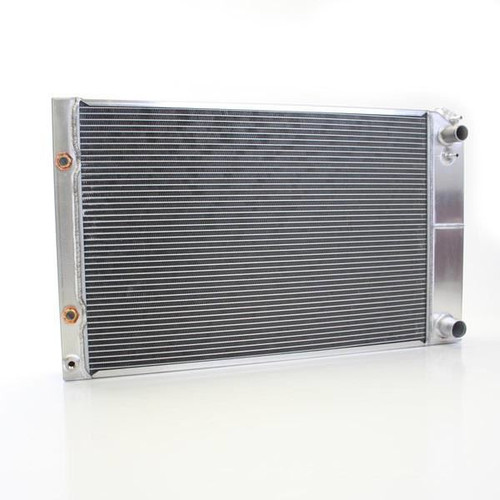 Radiator - PerformanceFit - 31.25 W x 18.62 H x 3 in D - Passenger Side Inlet - Passenger Side Outlet - Aluminum - Natural - Automatic - GM A-Body / G-Body 1968-89 - Each