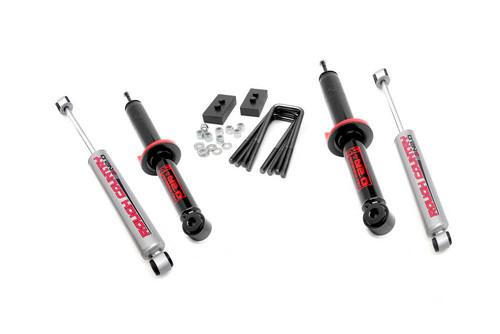 Suspension lift Kit - 2 in Lift - Struts / Shocks / Spring Blocks / U-Bolts / Hardware - Ford Fullsize Truck 2009-13 - Kit