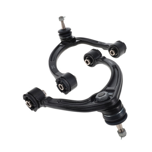 Control Arm - Stamped - Adjustable - Upper - Steel / Rubber Bushings - Steel - Black Powder Coat - GM Midsize Truck 2015-22 - Pair