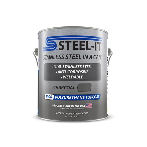 Paint - Stainless Steel in a Can - Urethane - Weldable - Non-Corrosive - Charcoal - 1 gal Can - Each