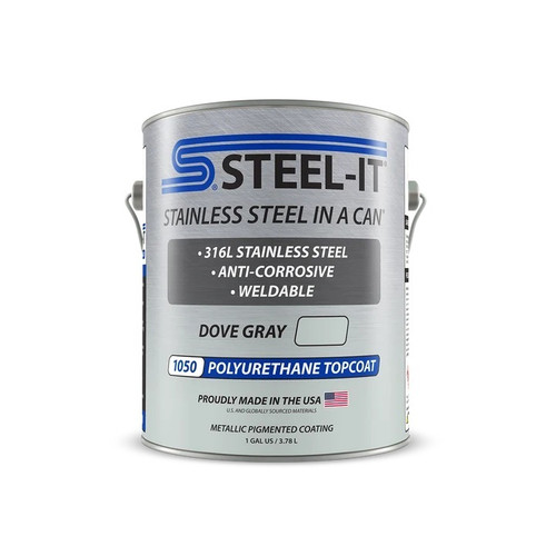 Paint - Stainless Steel in a Can - Urethane - Weldable - Non-Corrosive - Dove Gray - 1 gal Can - Each
