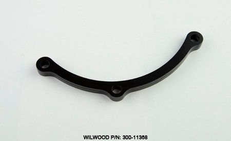 Parking Brake Spacer - Rear - 0.357 in Thick - Aluminum - Black Powder Coat - Wilwood Internal Drum Parking Brake - Each