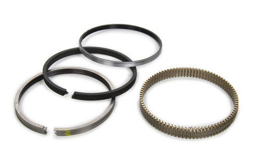 Piston Rings - 4.135 in Bore - File Fit - 0.043 in x 0.043 in x 3.0 mm Thick - Low Tension - Steel - Nitride - 8-Cylinder - Kit