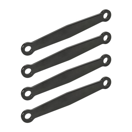 Jacobs Ladder Strap - 5 in Center to Center - Aluminum - Black Anodized - Set of 4