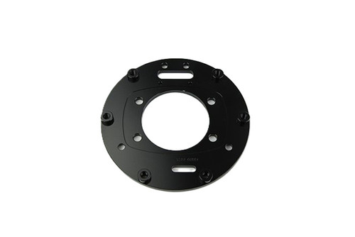 Brake Backing Plate - Disc / Drum - 11 to 14 in Diameter Rotors - Aluminum - Black Anodized - New Big Ford - Each