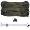 DIY 43" 550 Paracord Strap - Olive Drab w/ gray Webbing