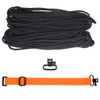 DIY 43" 550 Paracord Strap - Black w/ Orange Webbing