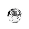 Silver Soccer Ball Beads